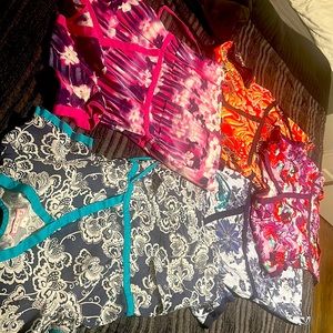 Small used lot of koi tie scrubs